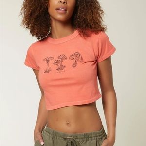O’Neill Let's Go Babe Graphic Crop Tee